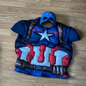 Captain America Muscle Chest shirt set